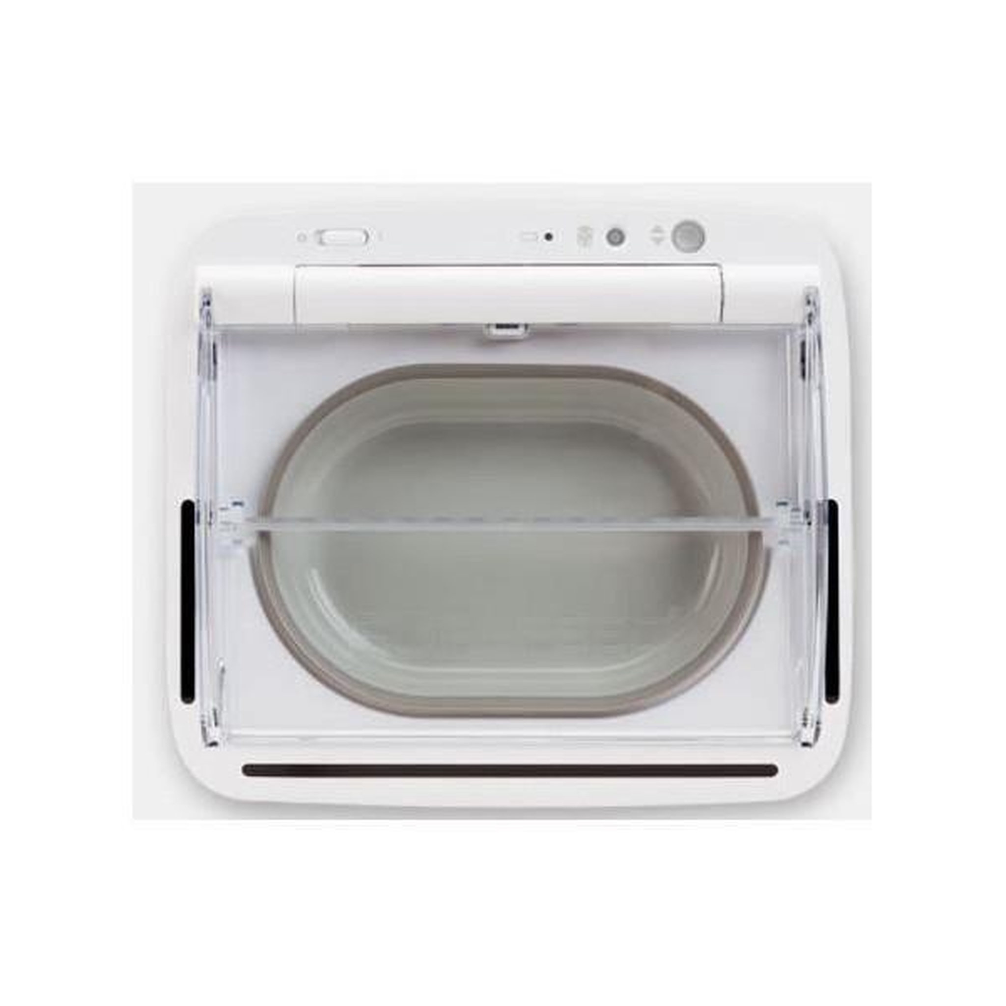 Voir la diapositive 2 : Pet Safe Surefeed distributeur de nourriture automatique pour chat anti-odeur - blanc (livré avec un bol simple)