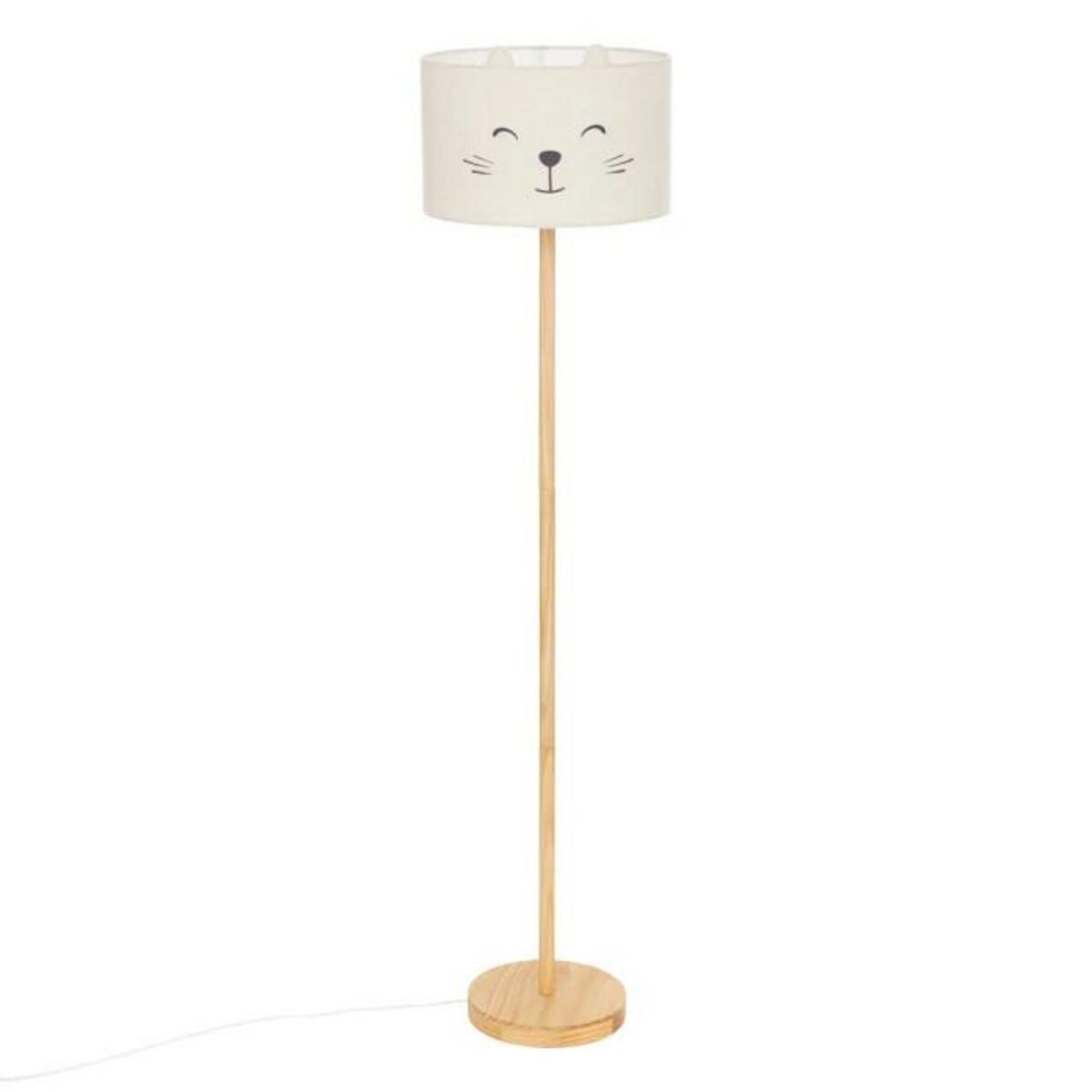 Atmosphera Kids Lampadaire Enfant Chat  Félix  152cm Blanc
