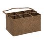 Voir la diapositive 2 : ATMOSPHERA Porte-Bouteilles 6 Emplacements  Floral  37cm Marron