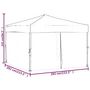 Voir la diapositive 6 : VIDAXL Tente de reception pliable avec parois Noir 3x3 m