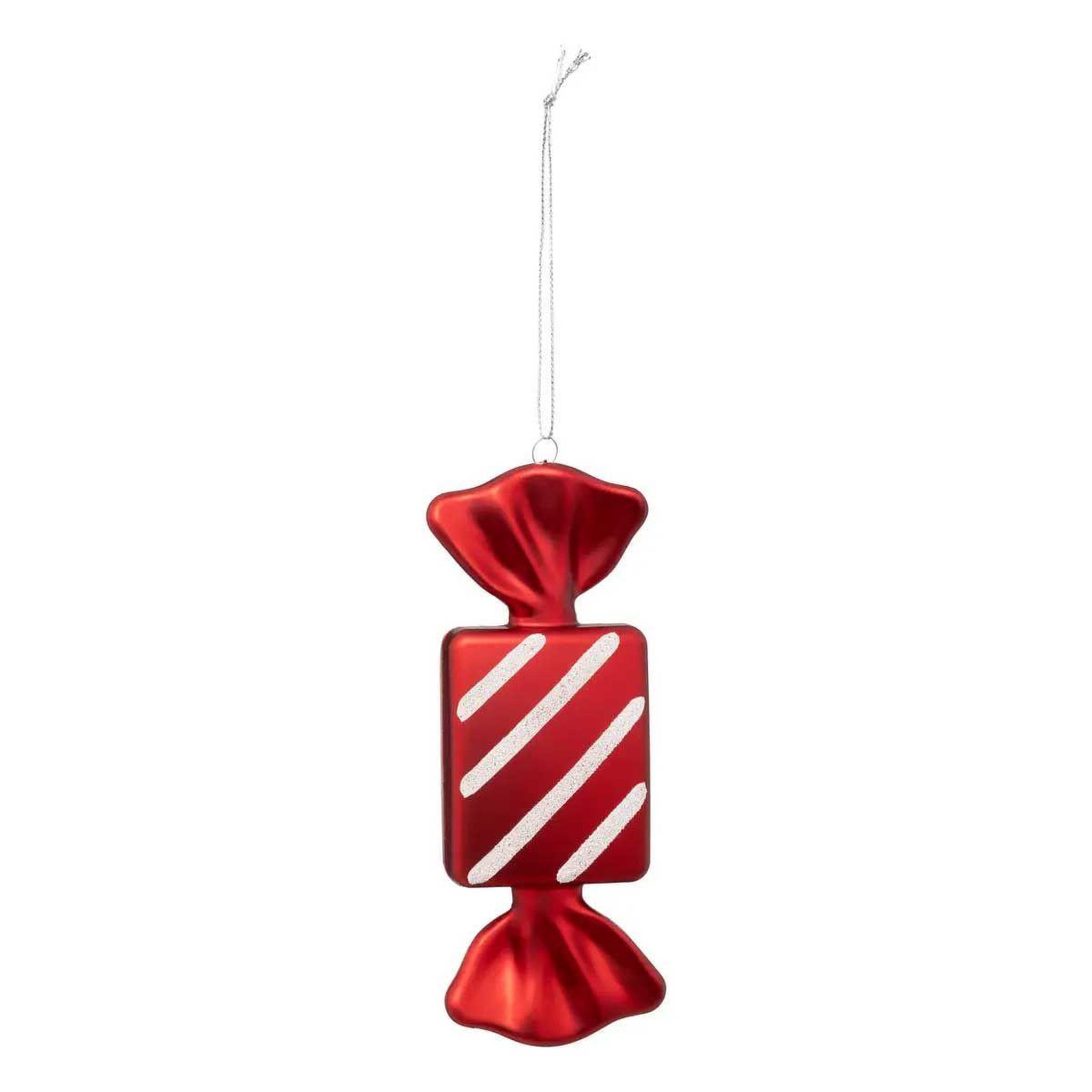 ATMOSPHERA Sujet de noël  bonbon  15cm rouge