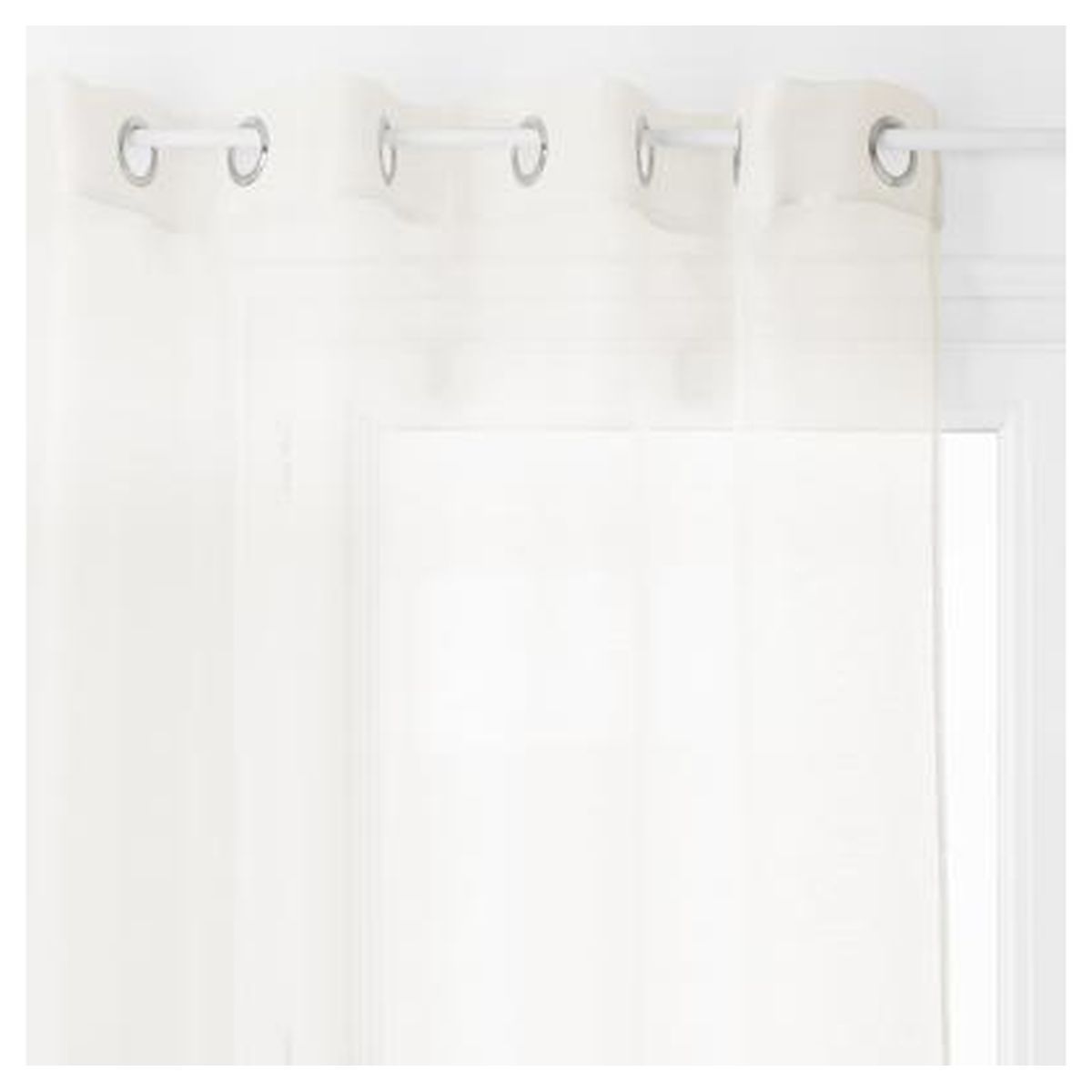 Voilage fin uni à &oelig;illets MOLY