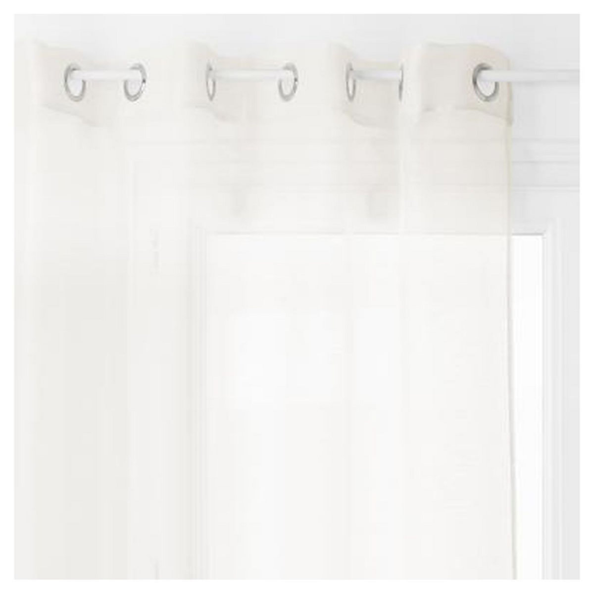 Voilage fin uni à &oelig;illets MOLY