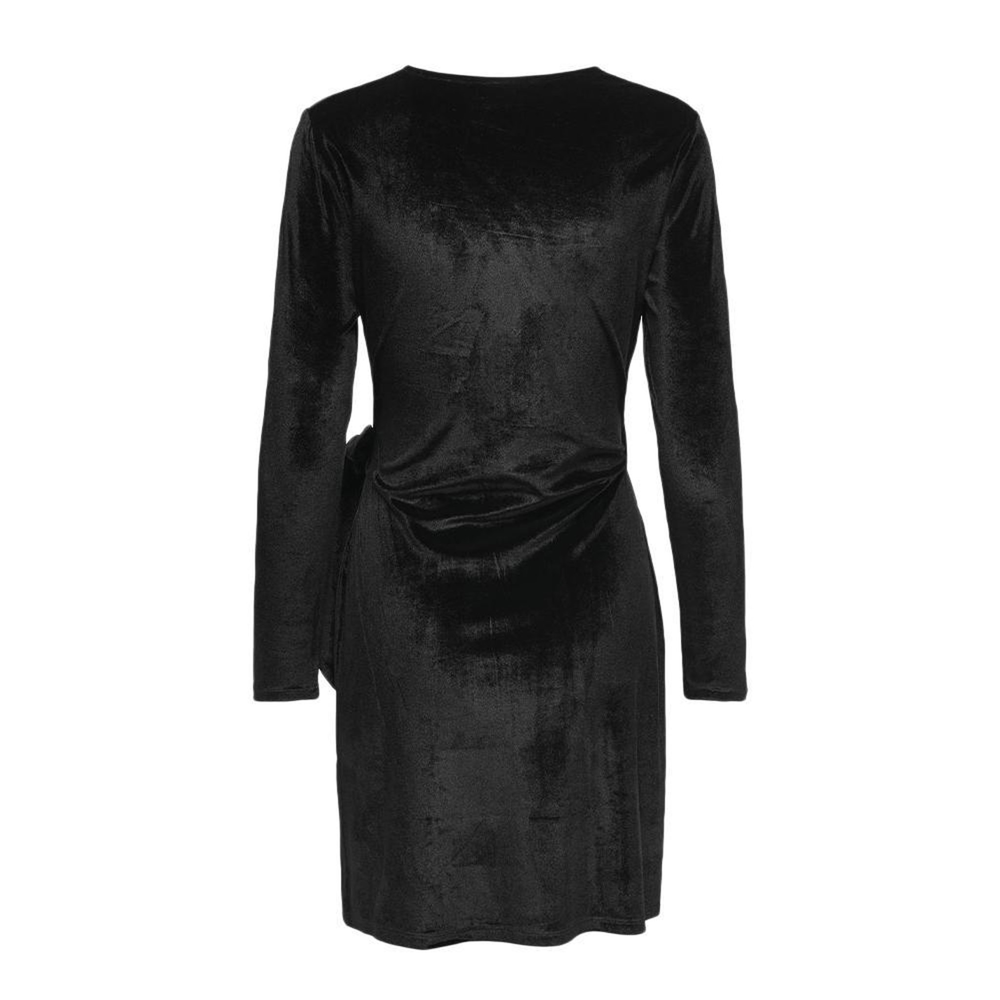 Voir la diapositive 4 : JACQUELINE DE YONG Robe Velours Noir Femme JDY Velvet Wrap