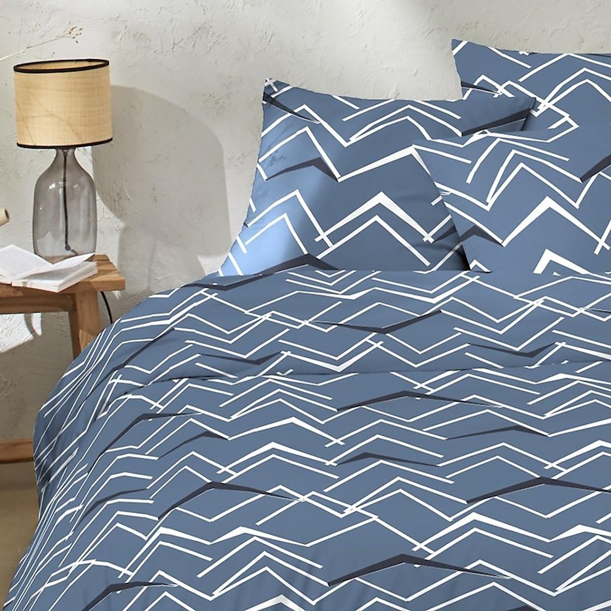 Home collection Parure De Couette 3 Pcs 240x220cm 100% Coton 57 Fils Come On