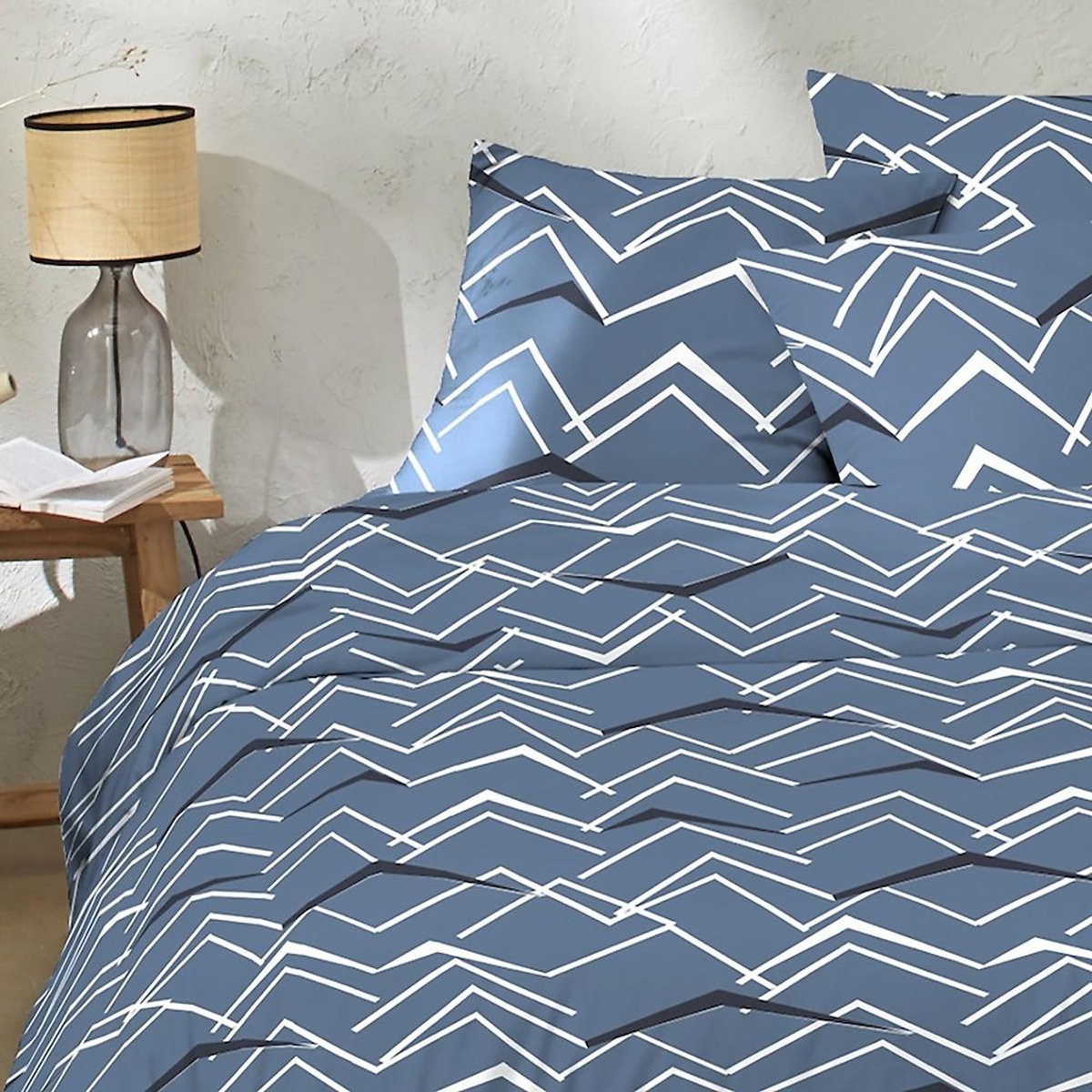 Home collection Parure De Couette 3 Pcs 240x220cm 100% Coton 57 Fils Come On