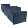 Voir la diapositive 6 : LISA DESIGN Suaro - canapé modulable d'angle droit 5 places en tissu texturé