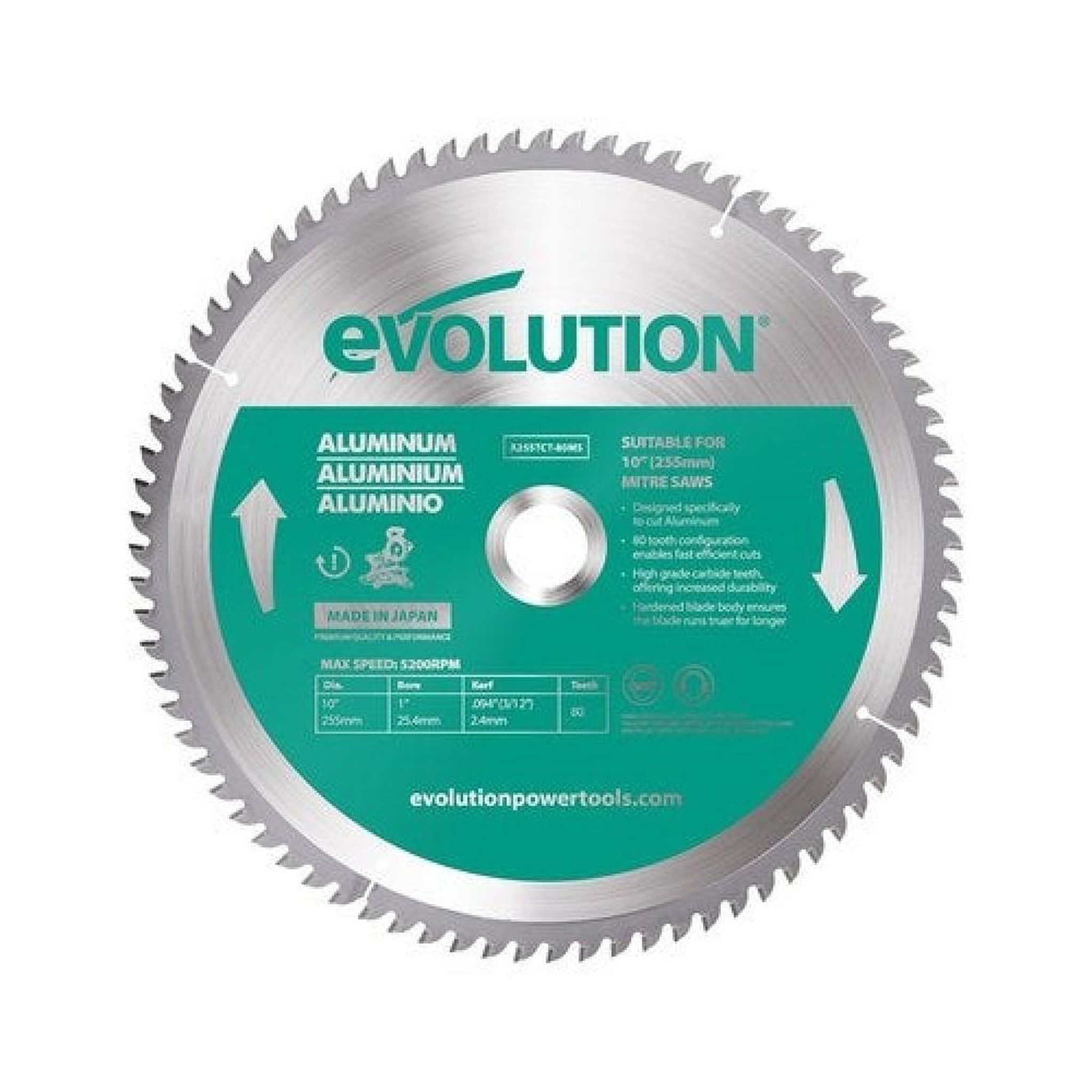 CENTRALE BRICO Lame spécifique pour l'aluminium D.255mm