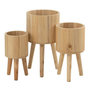 Voir la diapositive 1 : Paris Prix Lot de 3 Cache-Pots en Bois  Paul  49cm Naturel