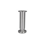 CIME Pied Meuble Cylindrique Réglable 38x150 mm - Aluminium Brossé Gris