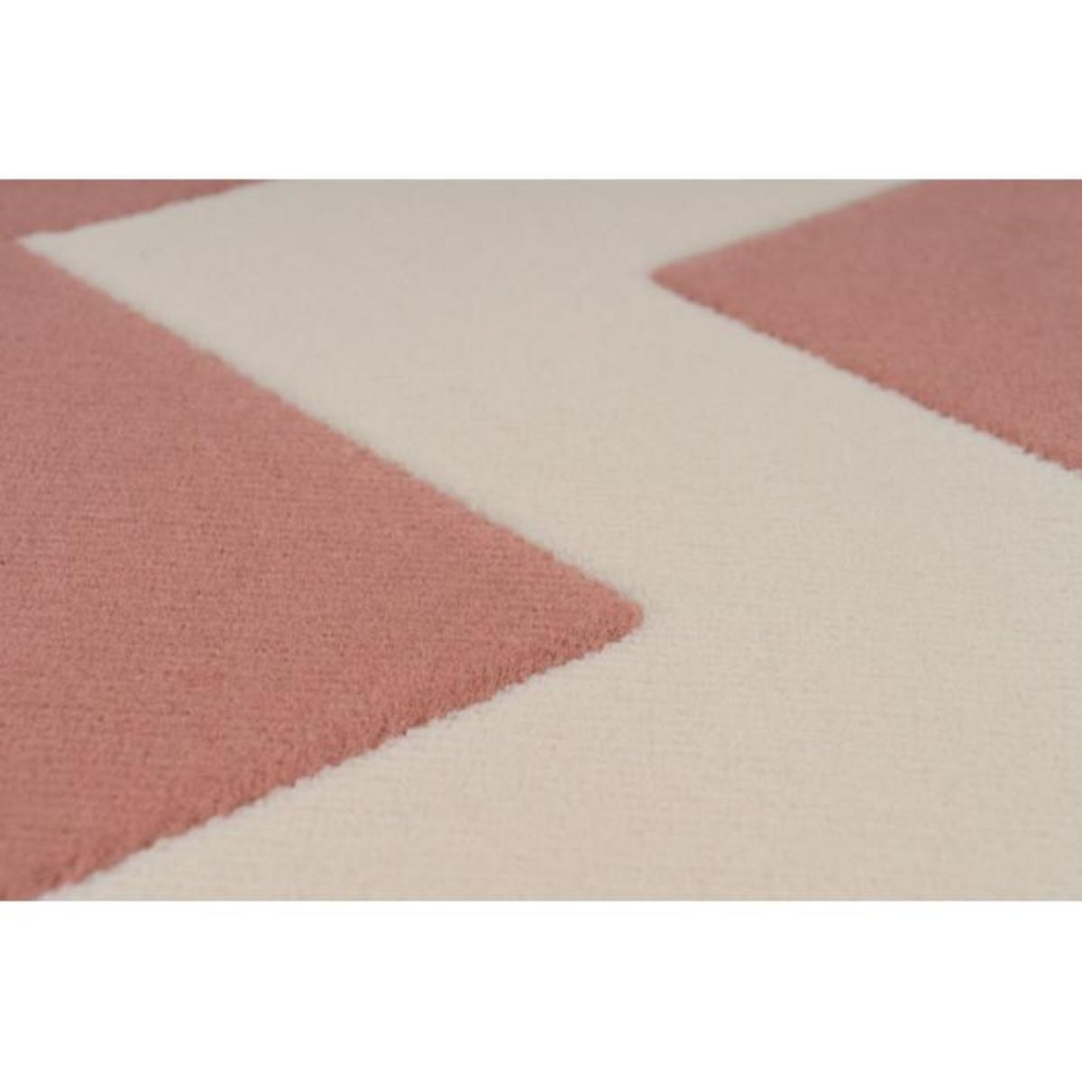 Paris Prix Tapis Géométrique à Poils Courts  Manolya  Rose