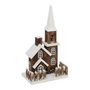 Voir la diapositive 1 : ATMOSPHERA Église Lumineuse Déco  Cloture  40cm Marron