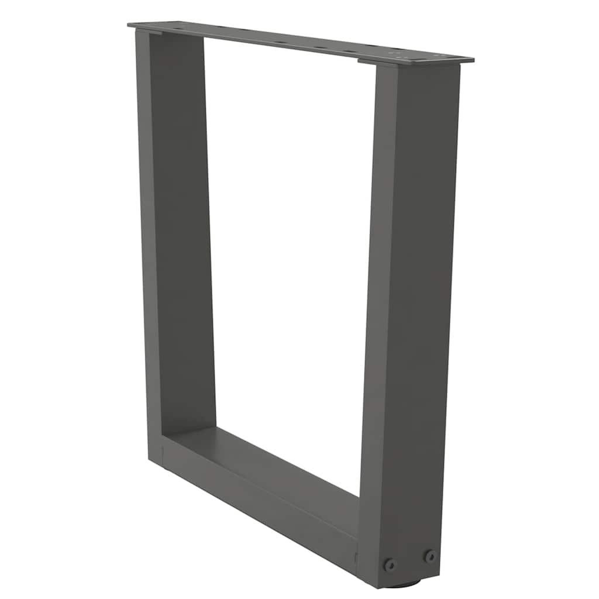 Voir la diapositive 4 : VIDAXL Pieds de table a manger en forme de V 2 pcs anthracite acier