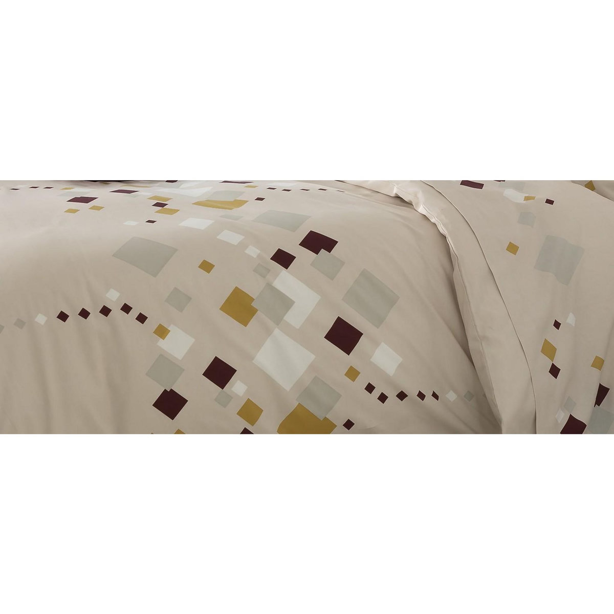 Home collection Parure housse de couette 100% coton 57fils-tigy