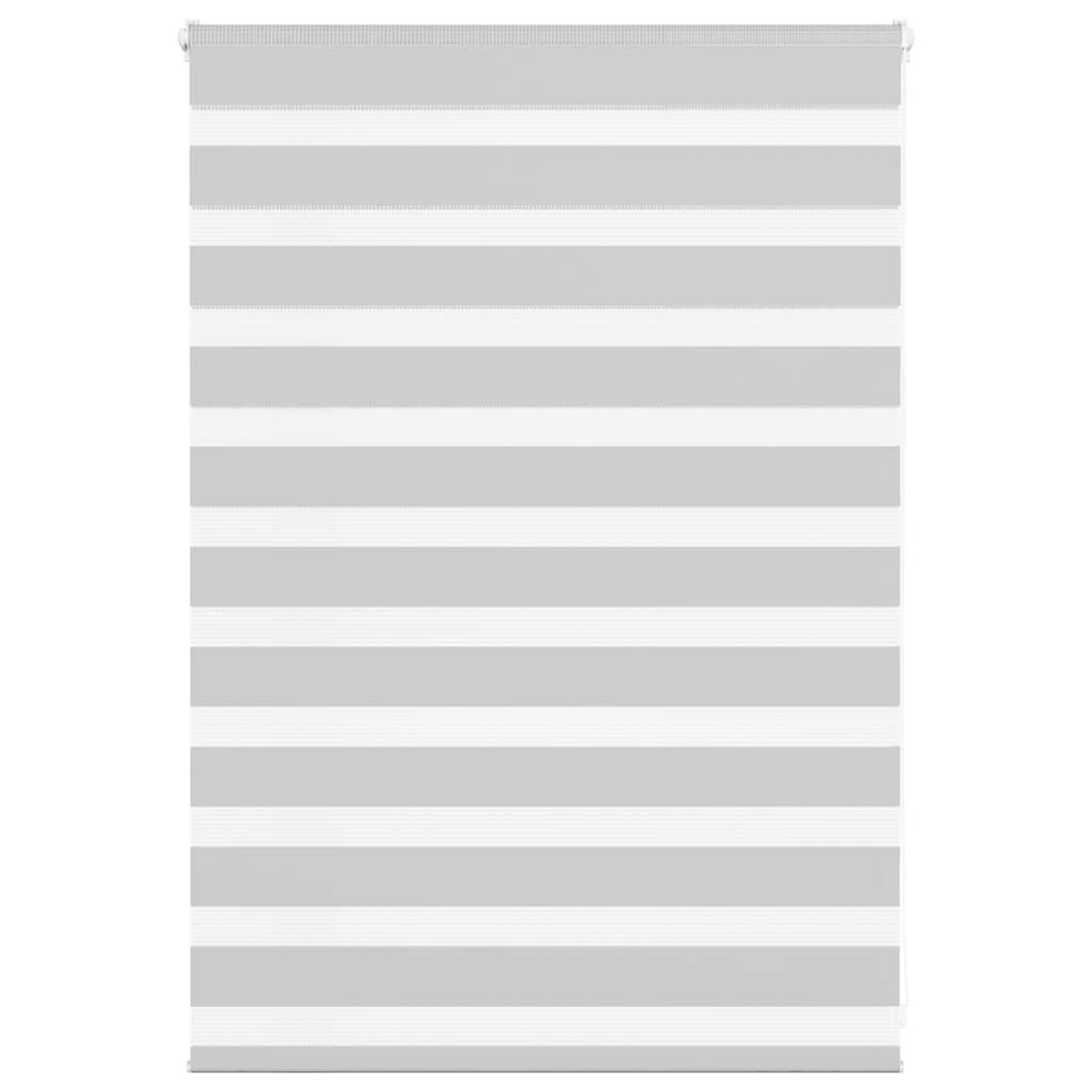 VIDAXL Store zebre gris clair largeur du tissu 95,9 cm polyester