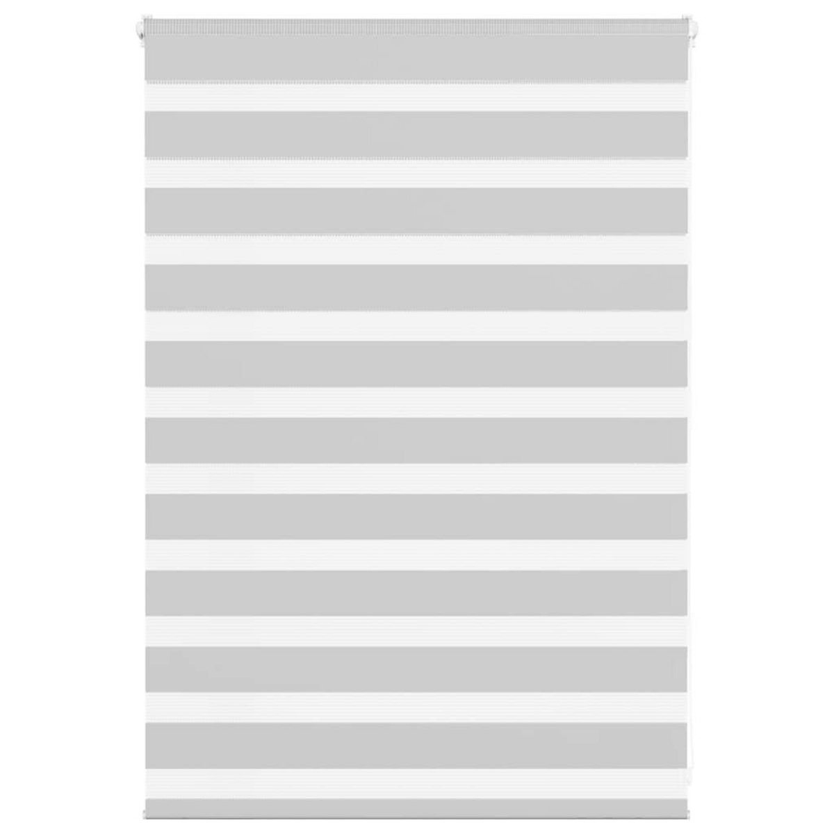 VIDAXL Store zebre gris clair largeur du tissu 95,9 cm polyester