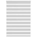 VIDAXL Store zebre gris clair largeur du tissu 95,9 cm polyester