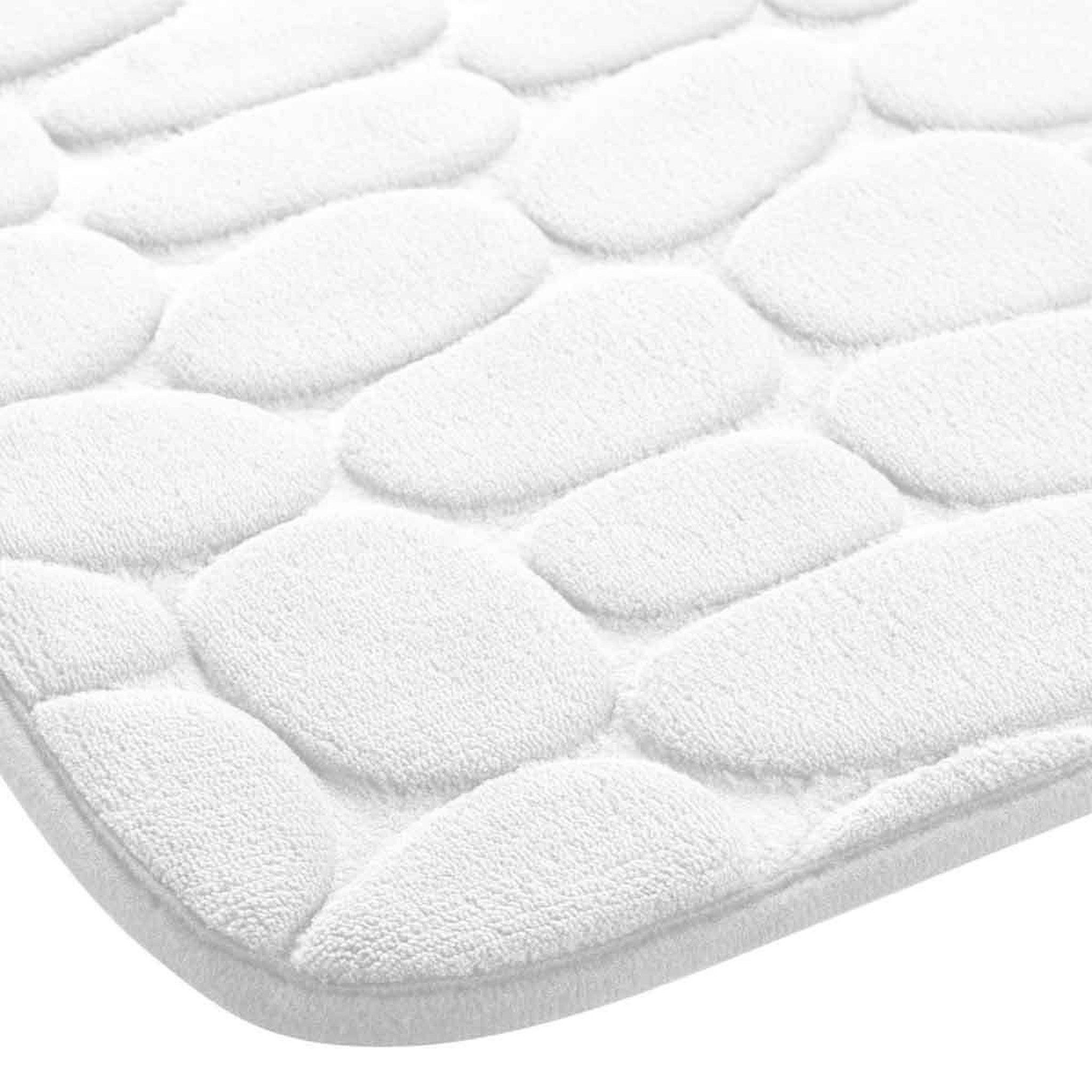 Voir la diapositive 3 : Douceur d'Intérieur Tapis de bain  ricochet  40x60cm blanc