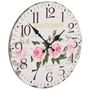 Voir la diapositive 3 : VIDAXL Horloge murale vintage Fleur 30 cm