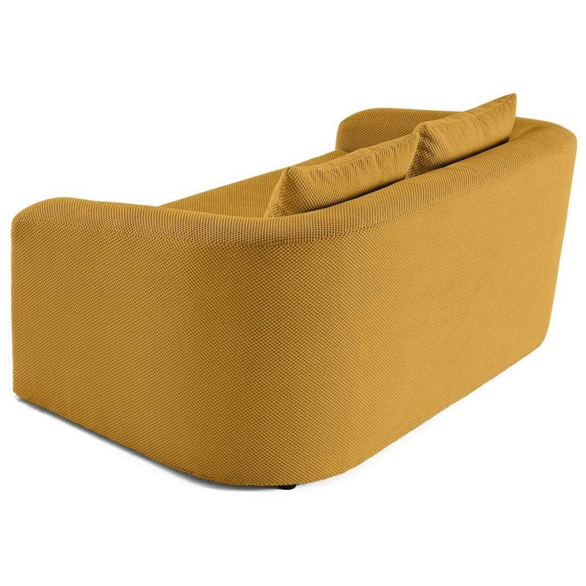 BEST MOBILIER Nuvia - canapé convertible déplimousse 2 places en velours texturé