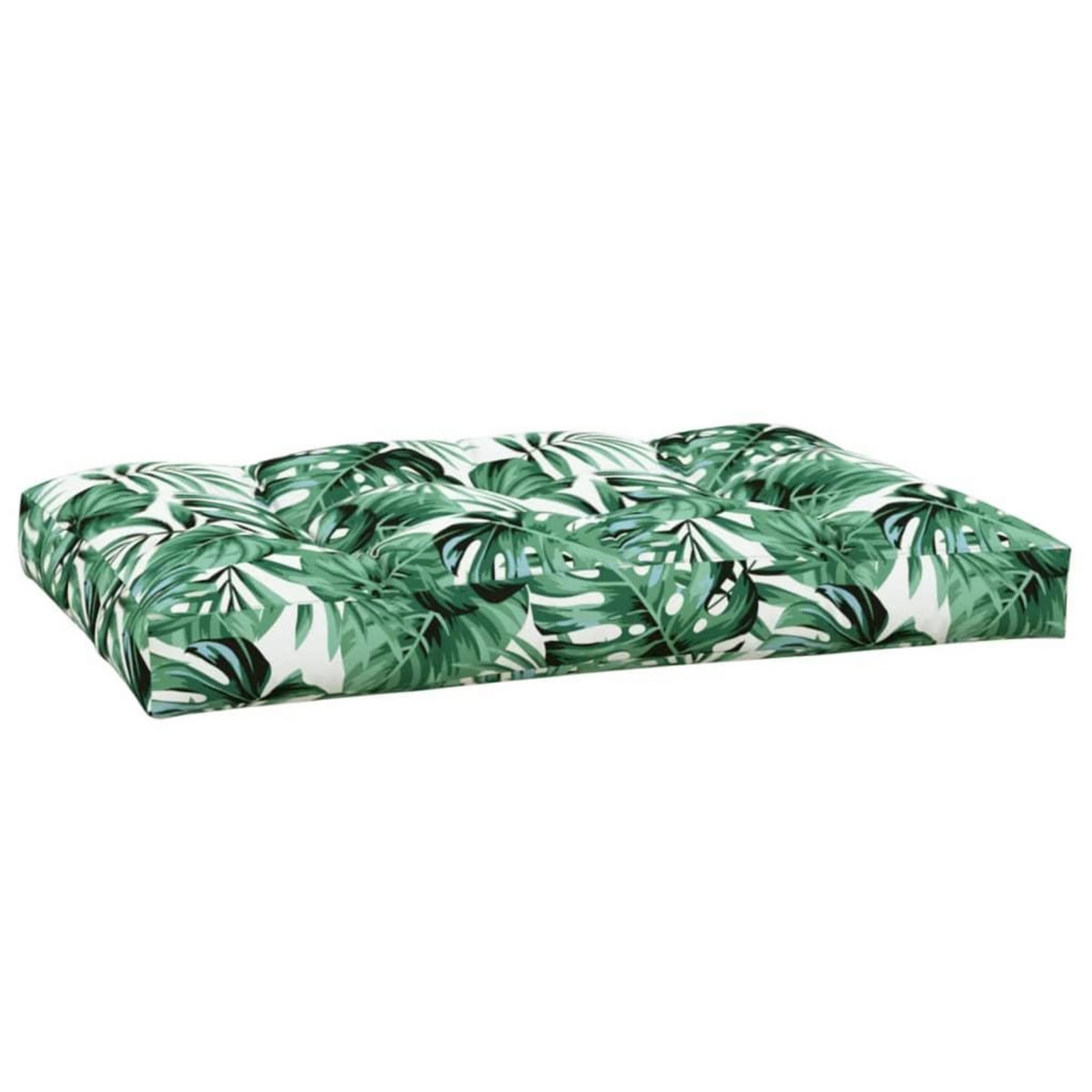 VIDAXL Coussin de palette vert 120x80x12 cm tissu