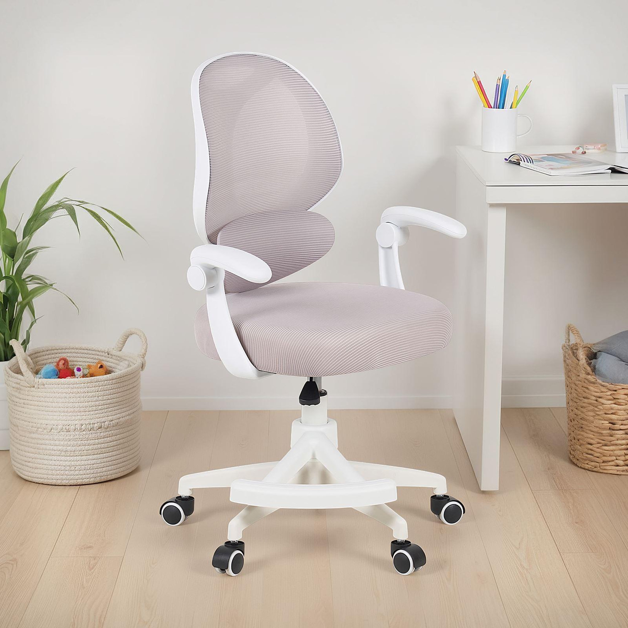 Voir la diapositive 2 : IDIMEX Chaise de bureau pour enfant isla pivotante