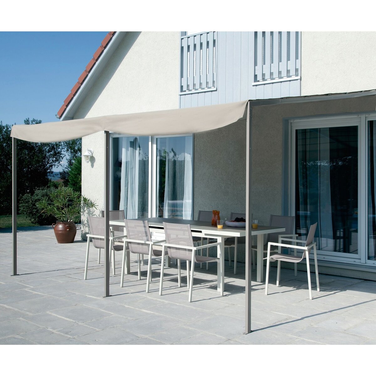 ELIXIR Tonnelle adossée NICE 4x3 m