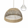 Voir la diapositive 1 : Lumisky Suspension d'extérieur nomade CESARE Beige Herbe marine H19cm