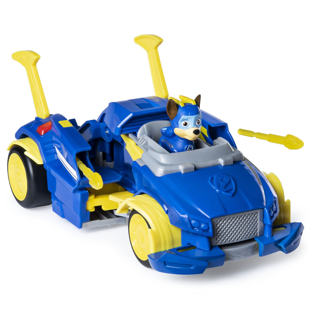 SPIN MASTER Véhicule transformable super charged mighty pups Chase's  - Pat'Patrouille