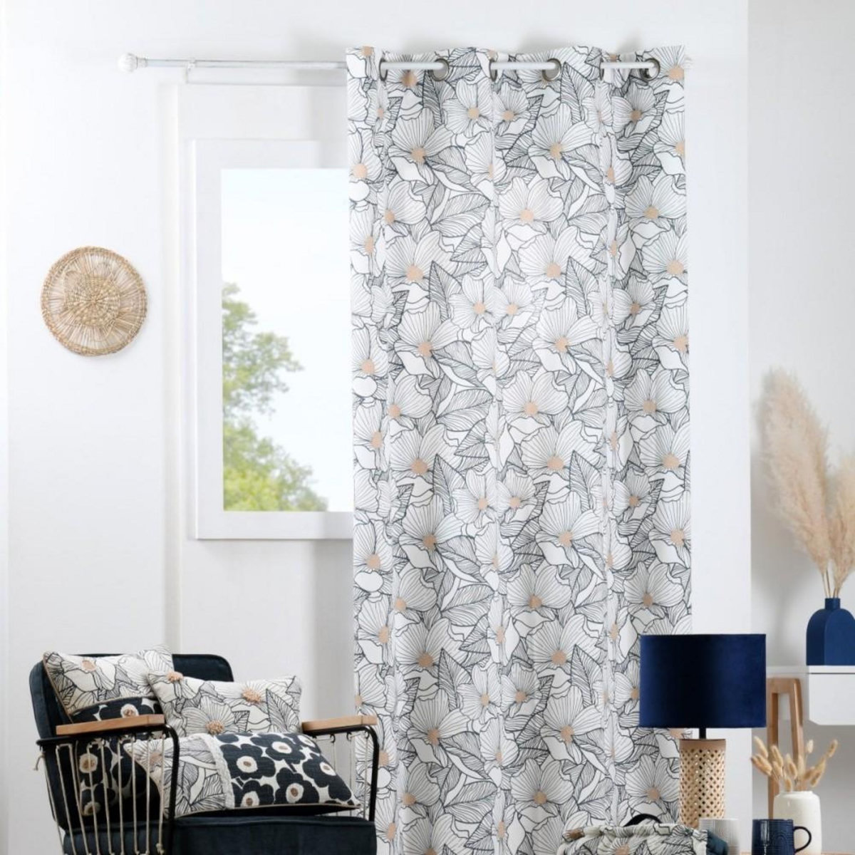 Lovely Casa Rideau à œillets 140x260 cm EUGENIE coton