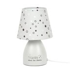 Paris Prix Lampe de Chevet Enfant  Étoiles  19cm Gris