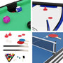 Voir la diapositive 6 : SOKKER Table multi jeux 4 en 1 GLADIATEUR Air Hockey, Billard, Ping Pong, Plateau - avec Accessoires