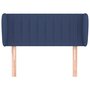 Voir la diapositive 3 : VIDAXL Tete de lit avec oreilles Bleu 93x23x78/88 cm Tissu