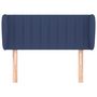 Voir la diapositive 3 : VIDAXL Tete de lit avec oreilles Bleu 93x23x78/88 cm Tissu
