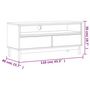 Voir la diapositive 6 : VIDAXL Meuble TV FLAM 110x40x50 cm bois massif de pin