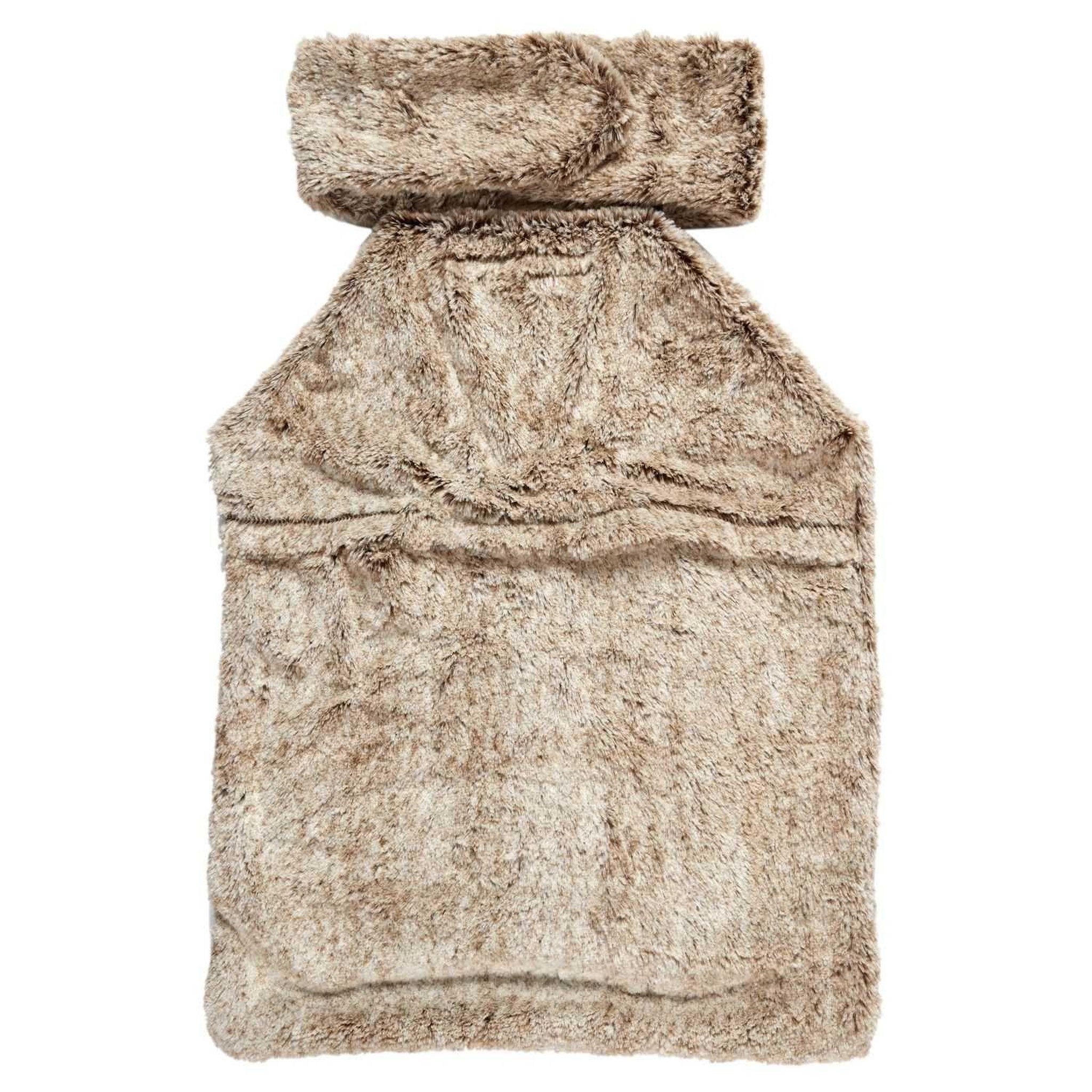 TOILINUX Bouillotte couverture dorsale micro-ondable - marron