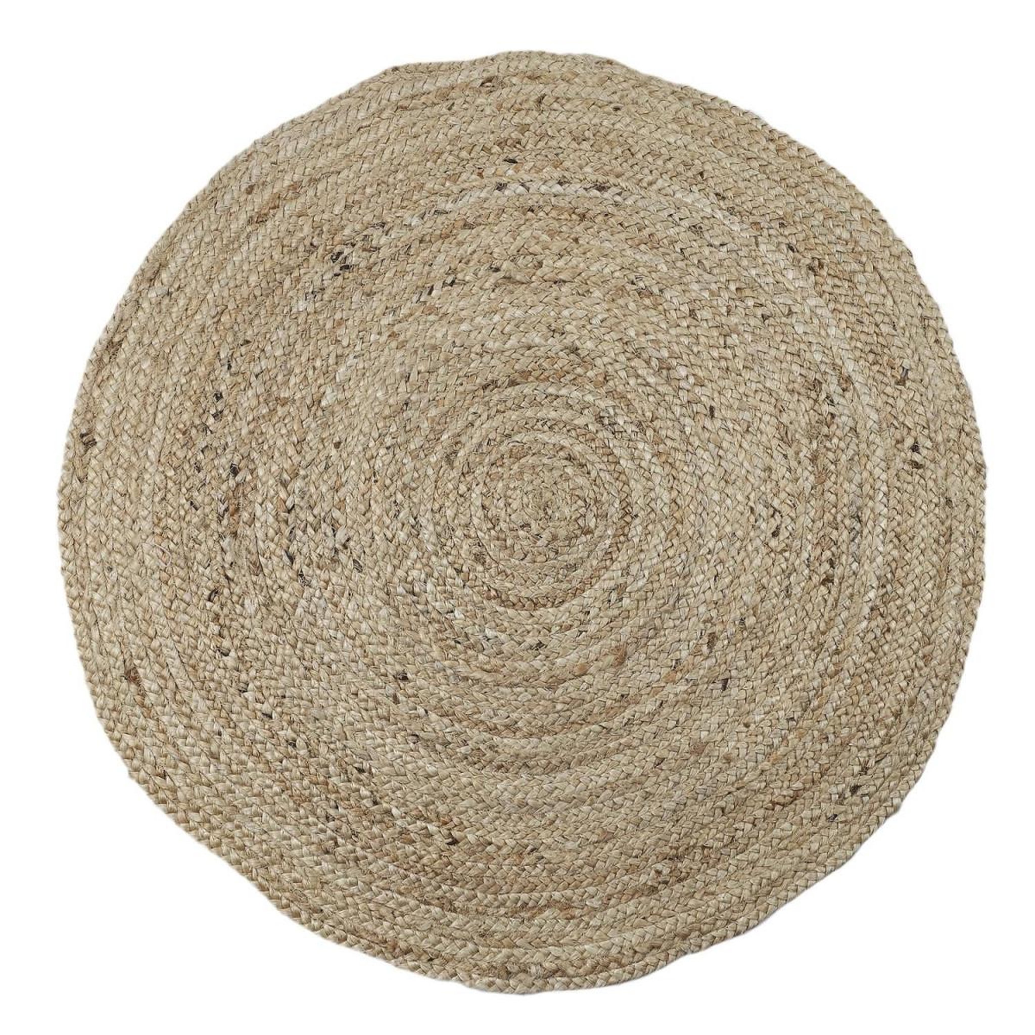 Voir la diapositive 1 : The Home Deco Factory Tapis rond déco en jute  baltimore  80cm naturel
