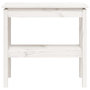 Voir la diapositive 4 : VIDAXL Table console Blanc 80x40x75 cm Bois de pin solide