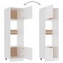 Voir la diapositive 5 : VIDAXL Armoire a micro-ondes Blanc 60x57x207 cm Bois d'ingenierie