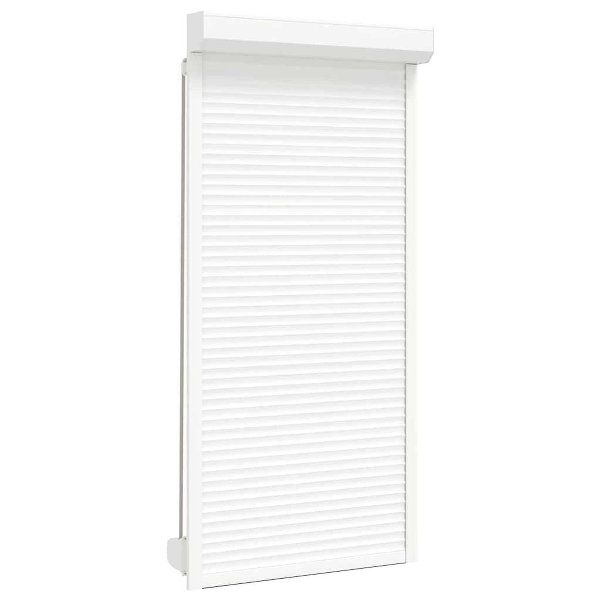 Voir la diapositive 2 : VIDAXL Volet roulant aluminium 100x210 cm blanc