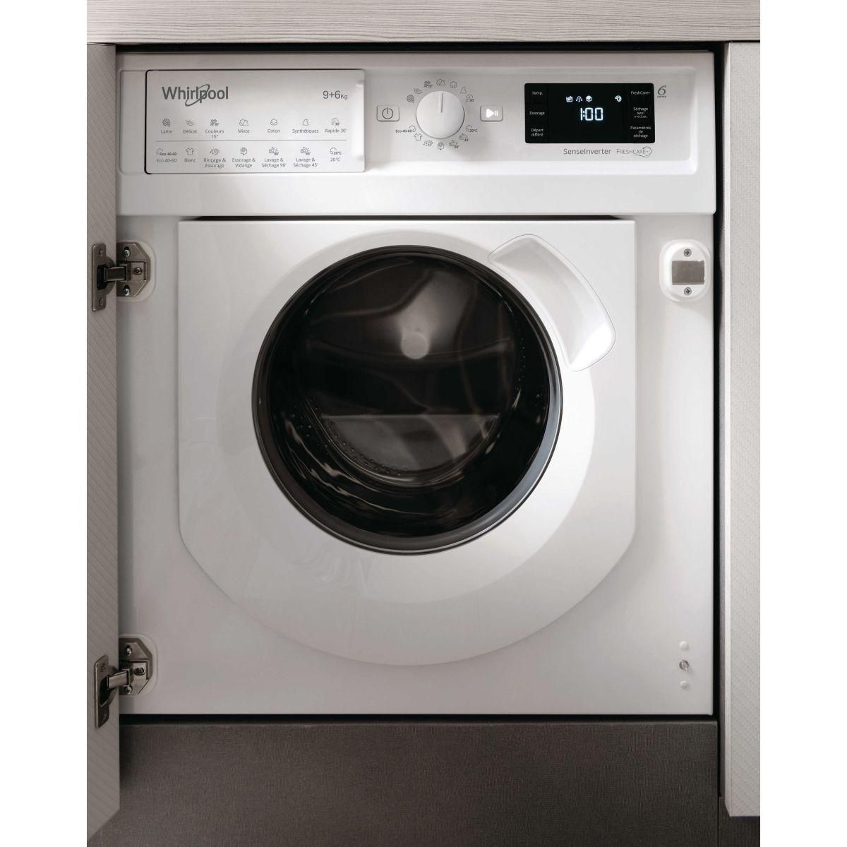 Whirlpool Lave linge séchant hublot encastrable BIWDWG961485FR