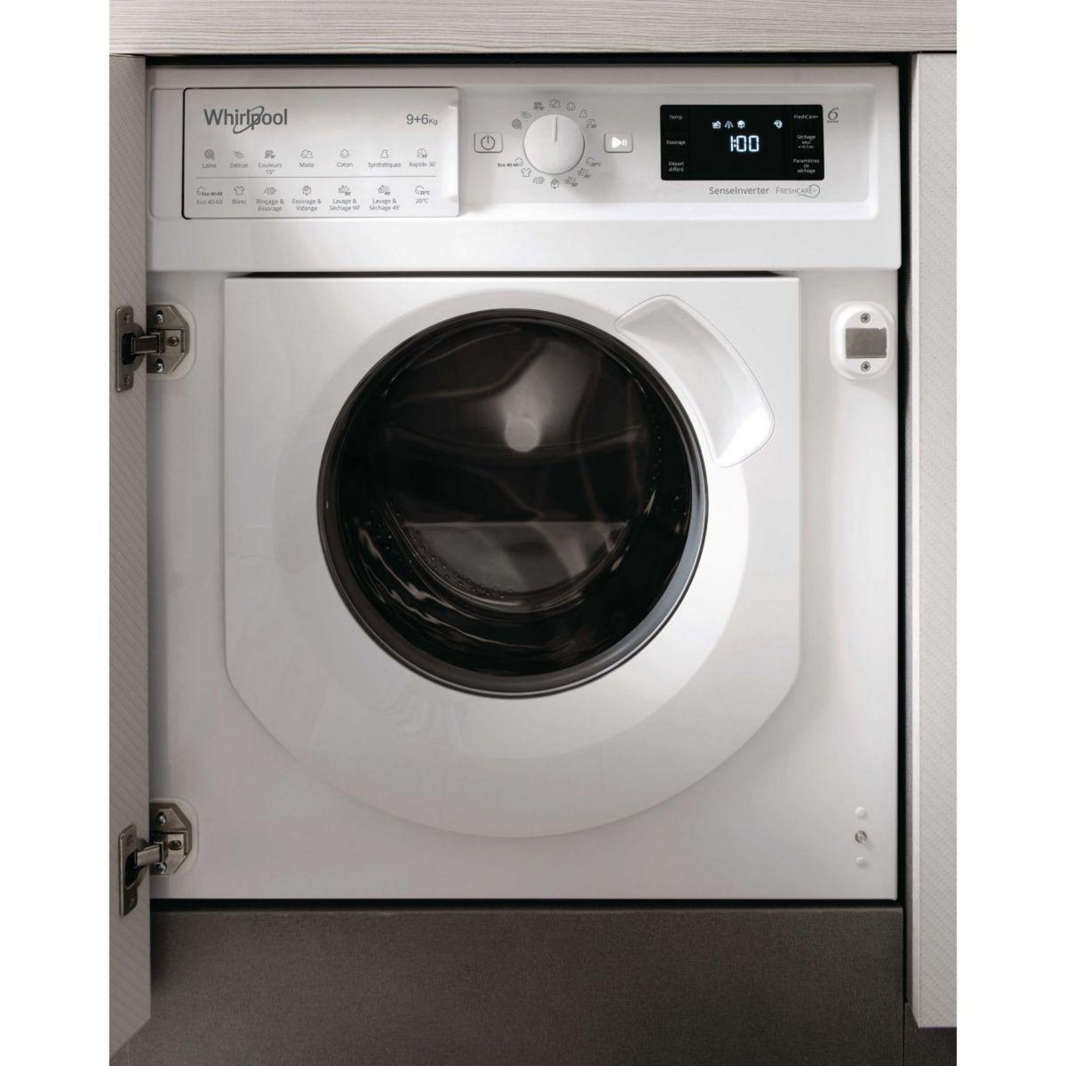 Whirlpool Lave linge séchant hublot encastrable BIWDWG961485FR