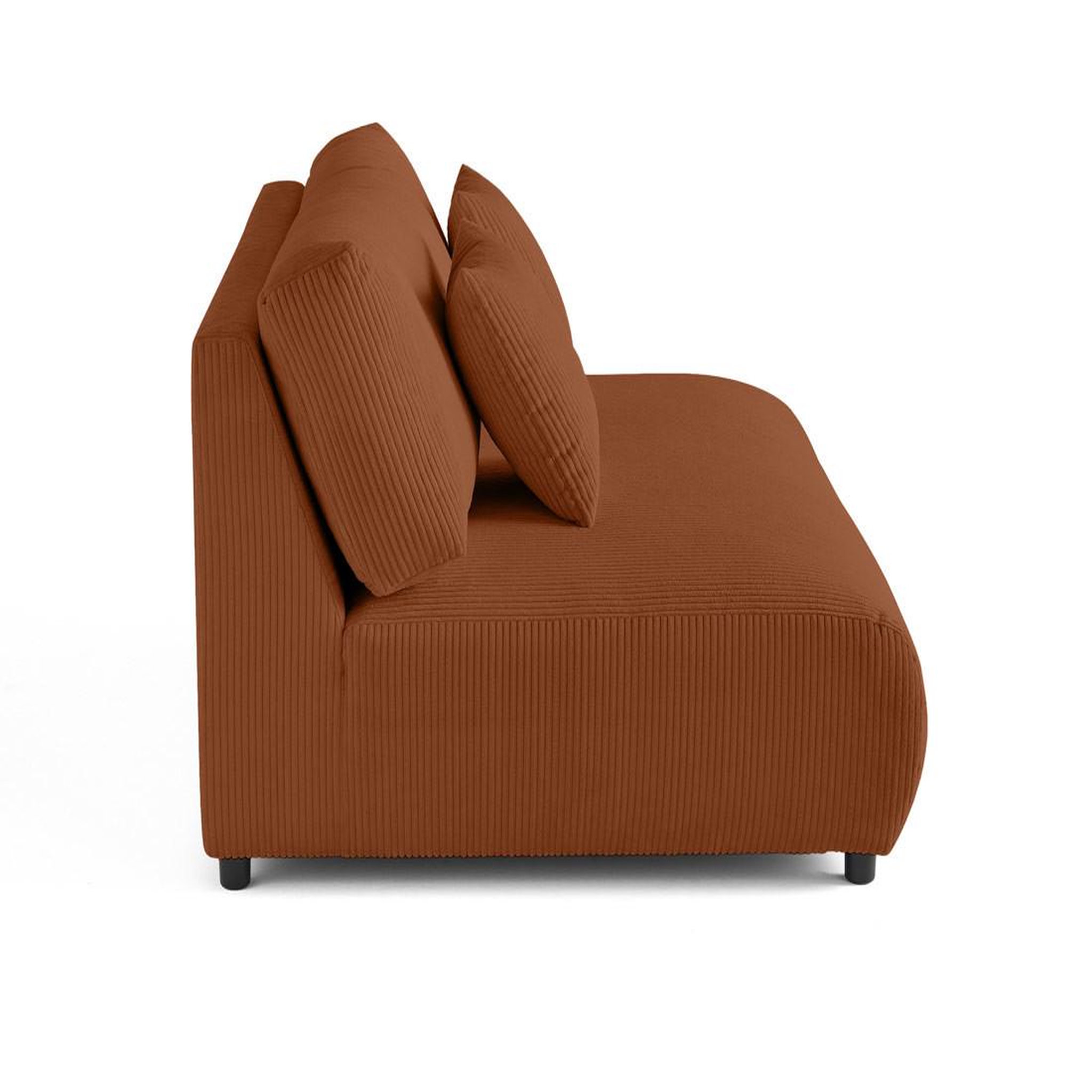 Voir la diapositive 3 : BEST MOBILIER Garance - module d'assise 3 places - en velours côtelé