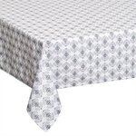 ATMOSPHERA Nappe Antitache à Motifs  Hindi  140x240cm Gris