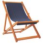 Voir la diapositive 3 : VIDAXL Chaises de plage pliables lot de 2 bleu tissu
