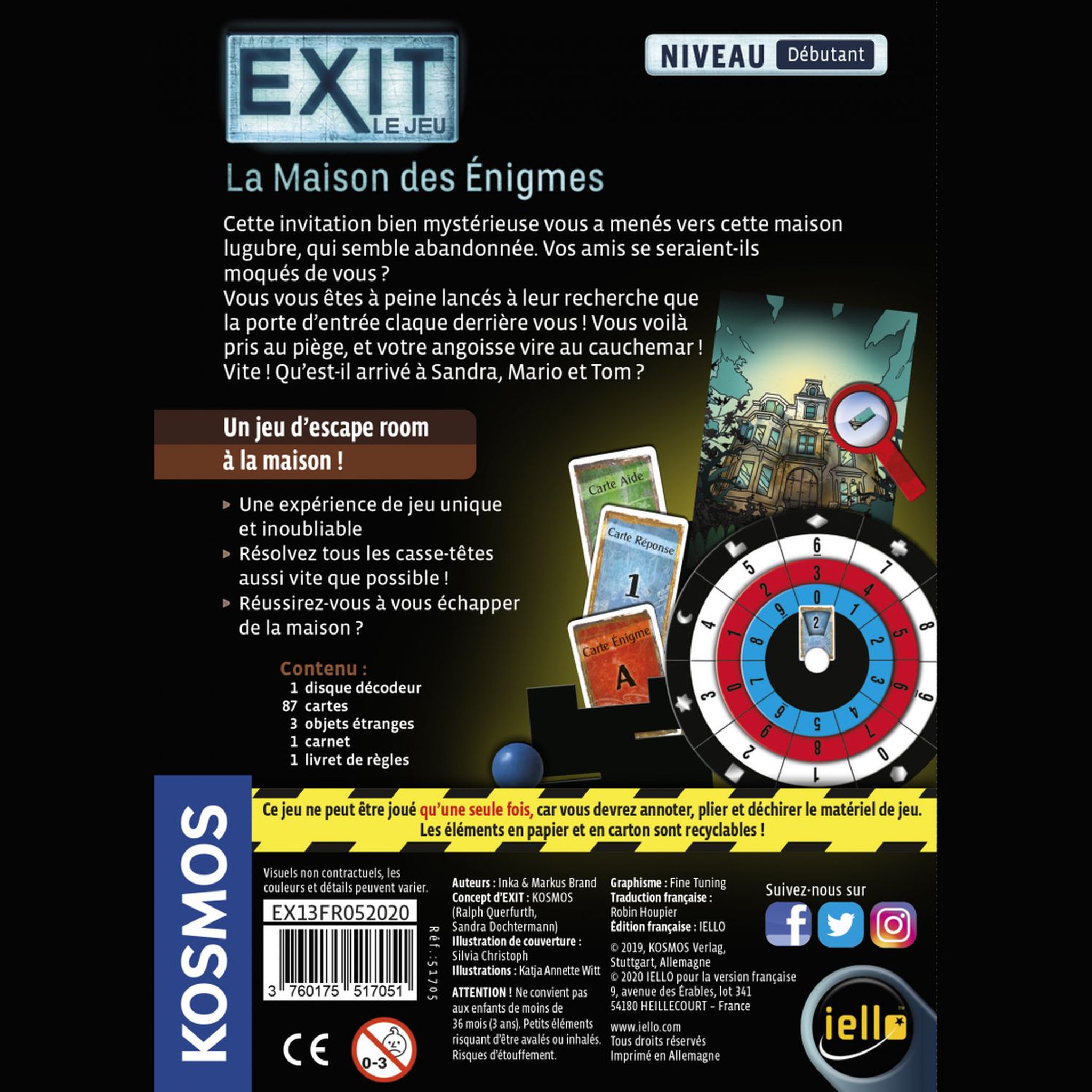Voir la diapositive 3 : IELLO SARL Jeu Exit - La Maison des Énigmes