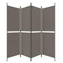 Voir la diapositive 5 : VIDAXL Cloison de separation 4 panneaux Anthracite 200x220 cm Tissu