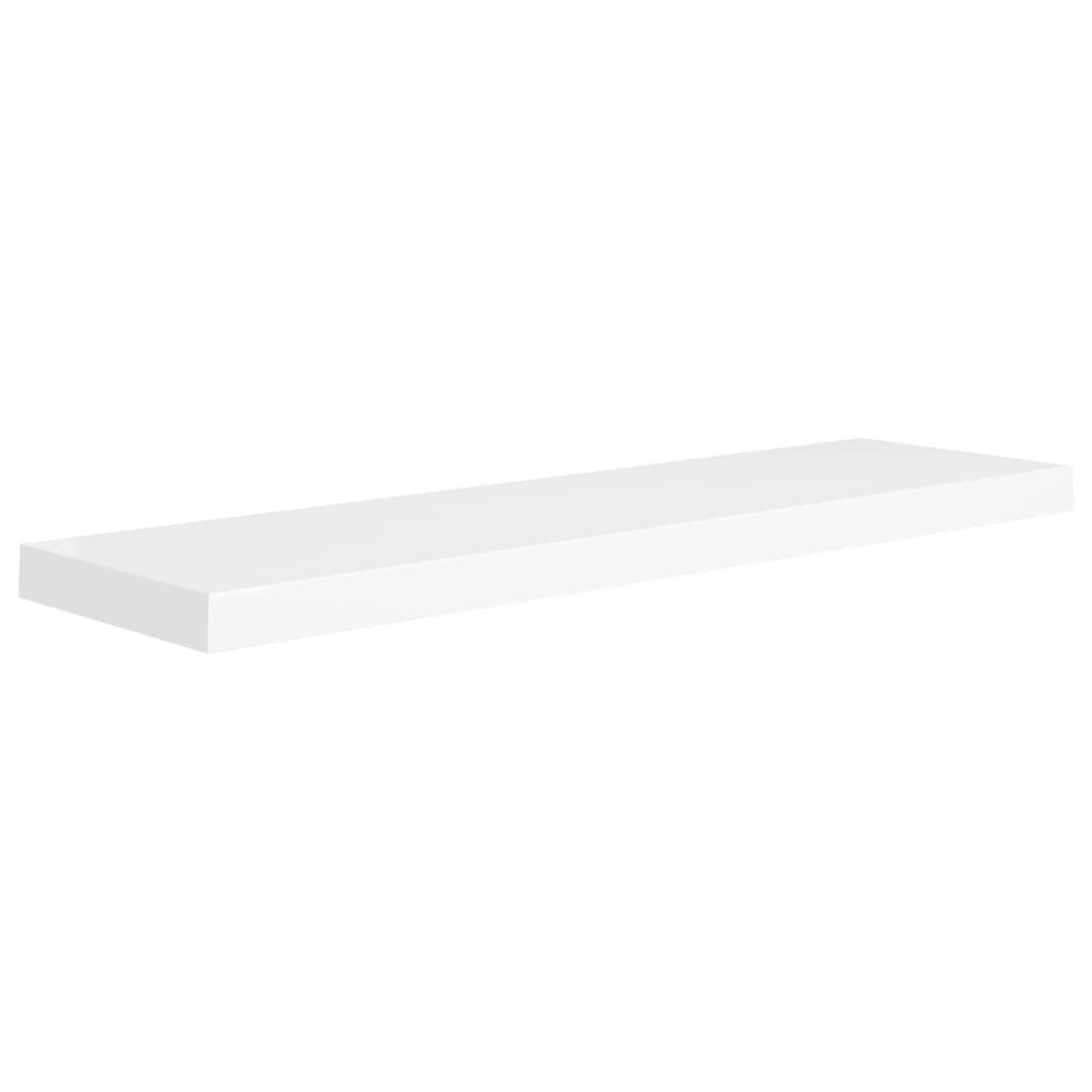 Voir la diapositive 3 : VIDAXL Etageres murales flottantes 2 pcs blanc 90x23,5x3,8 cm MDF