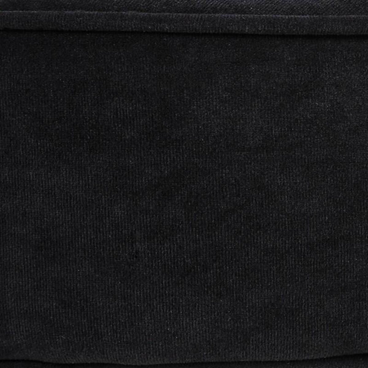  Tabouret en Velours  Adriel  35cm Noir