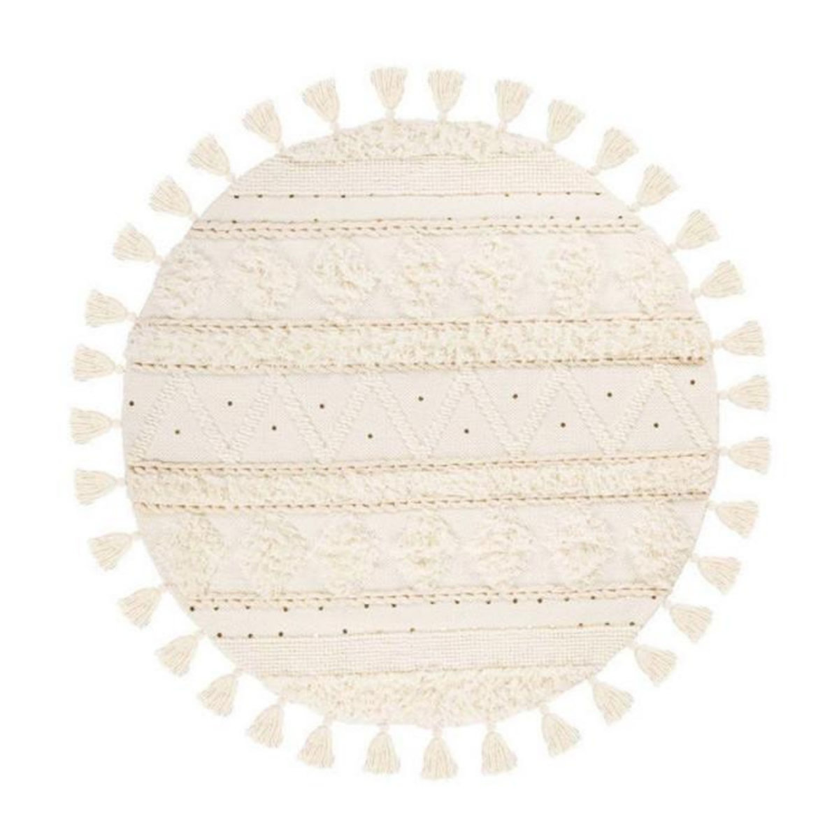 Paris Prix Tapis Bohème Tissé à la Main  Bohist  160cm Crème